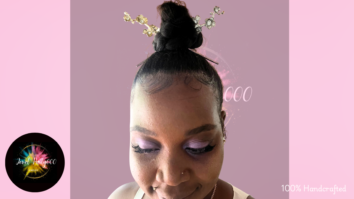 Hair Pin- Blossom and Vine
