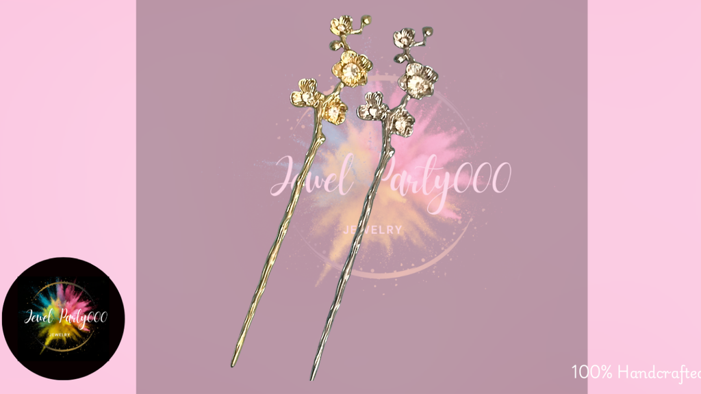 Hair Pin- Blossom and Vine