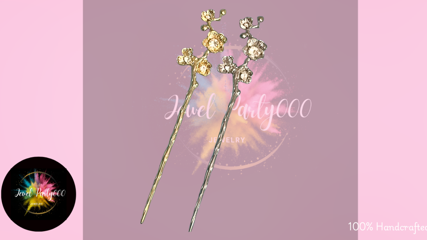 Hair Pin- Blossom and Vine
