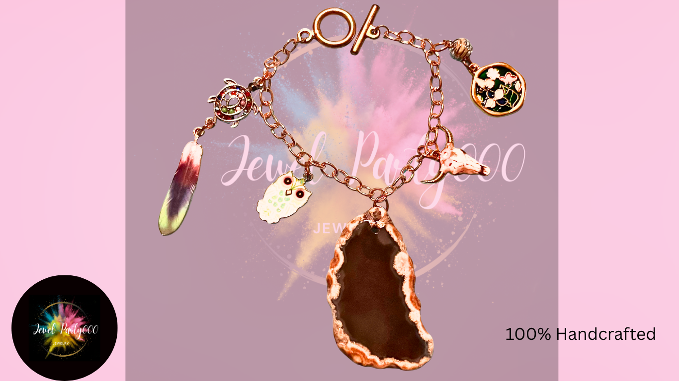 Jewellets Bracelet – Medium Agate & Charm Bracelet