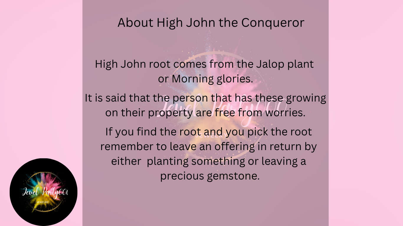 High John the Conqueror Blessed Oil ( made in extremely small batches)