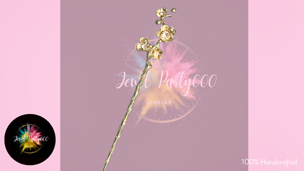 Hair Pin- Blossom and Vine