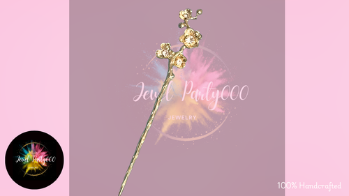 Hair Pin- Blossom and Vine