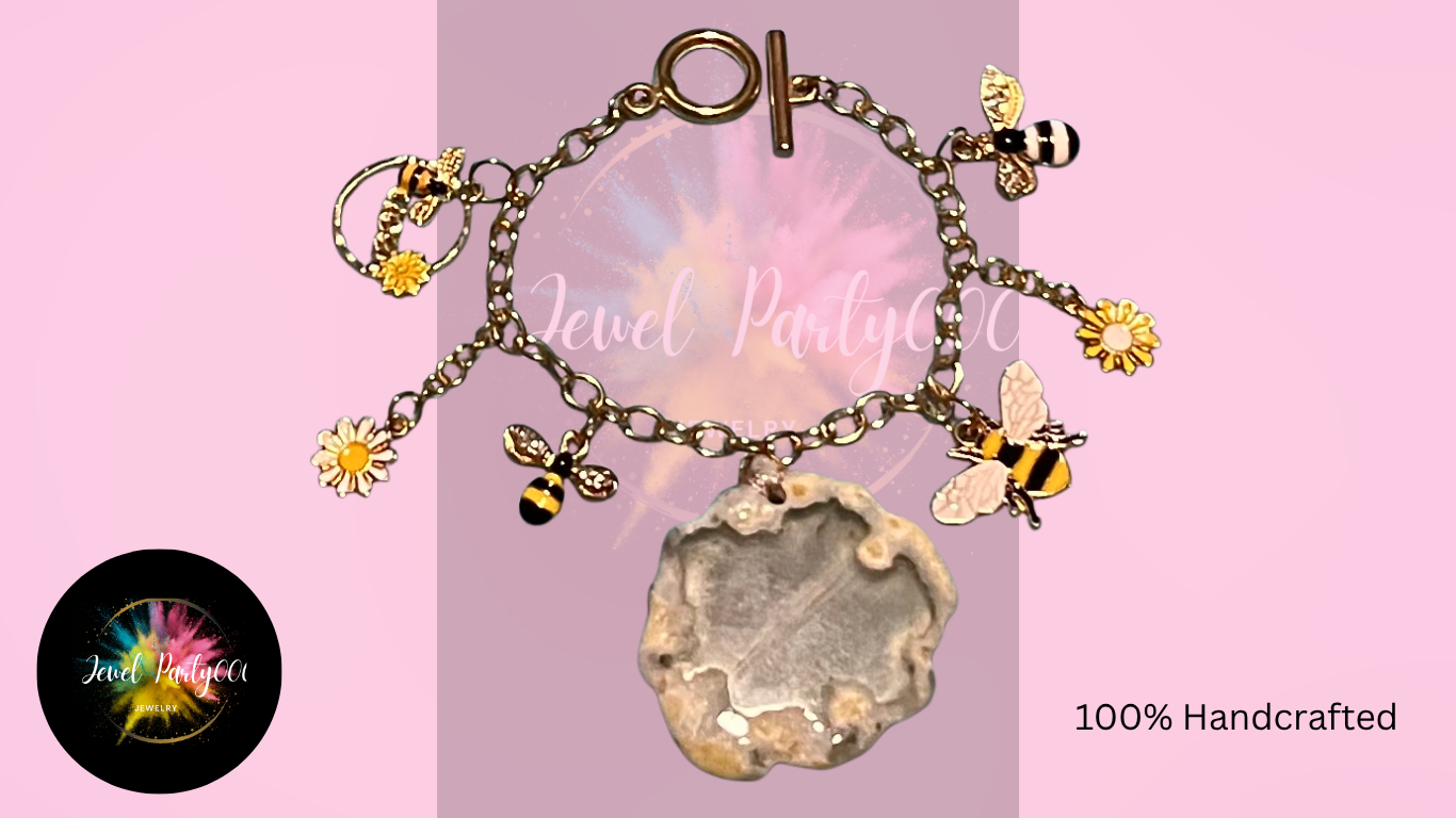 Jewellets Bracelet – Medium Agate & Charm Bracelet